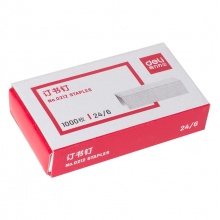 得力12号订书钉 0212高强度钢订书钉 订书针 24/6