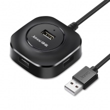 捷森高速USB2.0一拖四外接HUB集线器