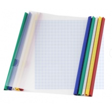 a4拉杆夹14C抽杆夹彩色资料透明文件夹